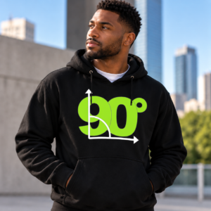 90° Logo Dark Hoodie
